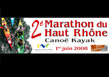 Baches publicitaires Marathon du Haut Rhone Cano Kayak